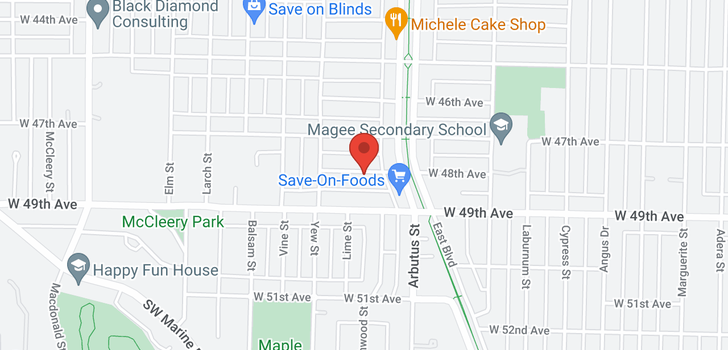 map of 2136 W 48TH AVENUE